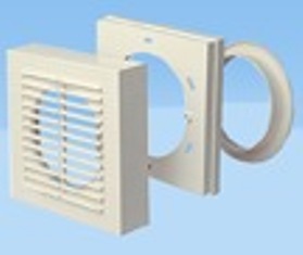 VECTAIRE 12cm WHITE WINDOW KIT to suit 'A' FANS, AWK12/5